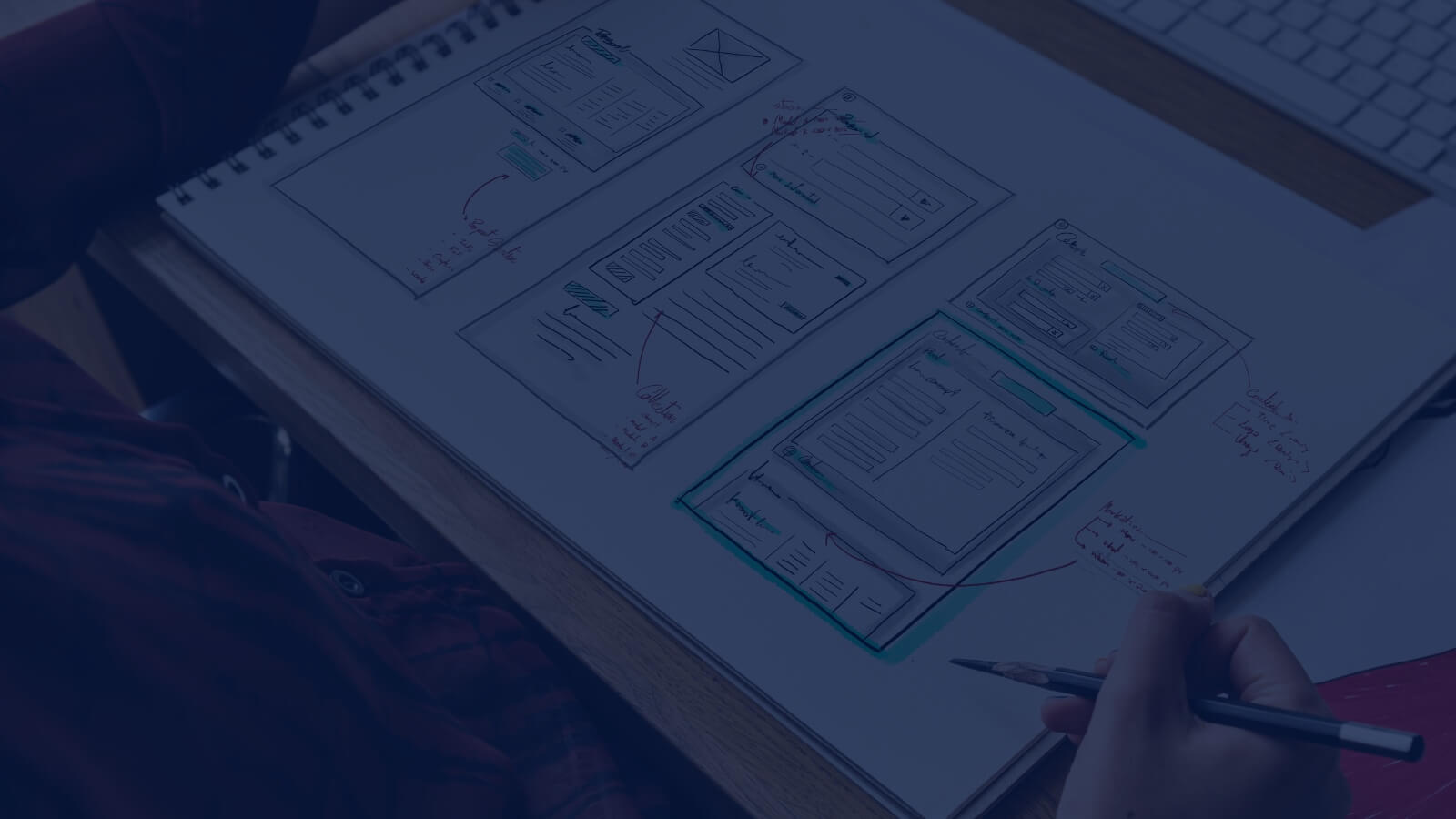 Digital marketing workspace used as a placeholder for an SEO pricing article